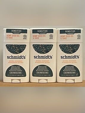 Schmidt's Natural Deodorant Stick — (Pack of 3)